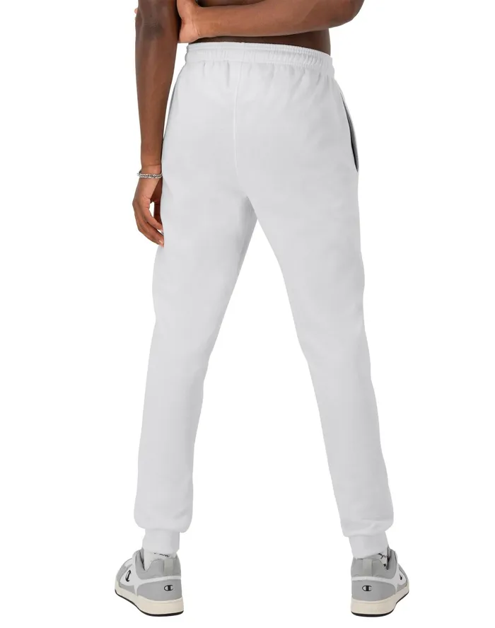 Powerblend Joggers C Logo 31034 White Men Champion Pants and Joggers