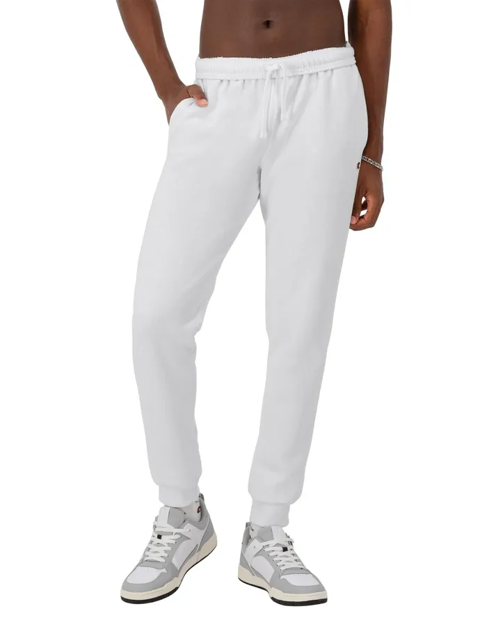 Powerblend Joggers C Logo 31034 White Men Champion Pants and Joggers