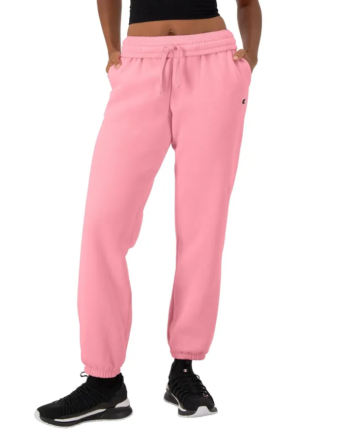 Powerblend Oversized Sweatpants C Logo 29034 Marzipan Pink Women Champion Pants