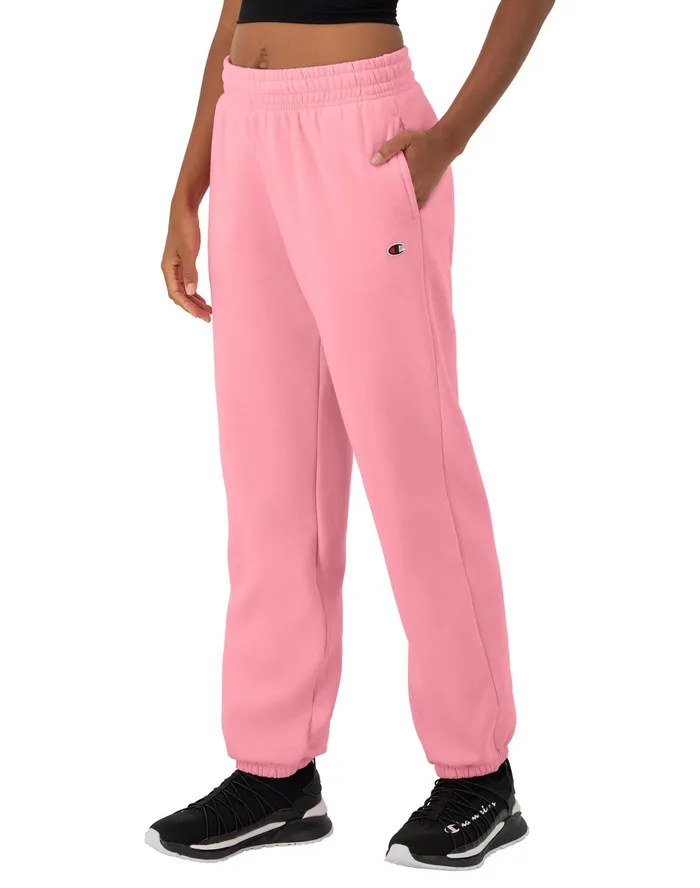 Powerblend Oversized Sweatpants C Logo 29034 Marzipan Pink Women Champion Pants