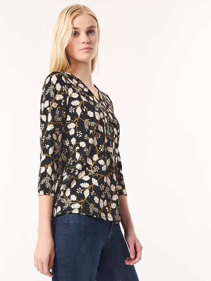 Printed Keyhole Neckline Top Moss Crepe Women Jones New York Tops and Blouses Printed Keyhole Neckline Top Moss Crepe Women Jones New York Tops and Blouses