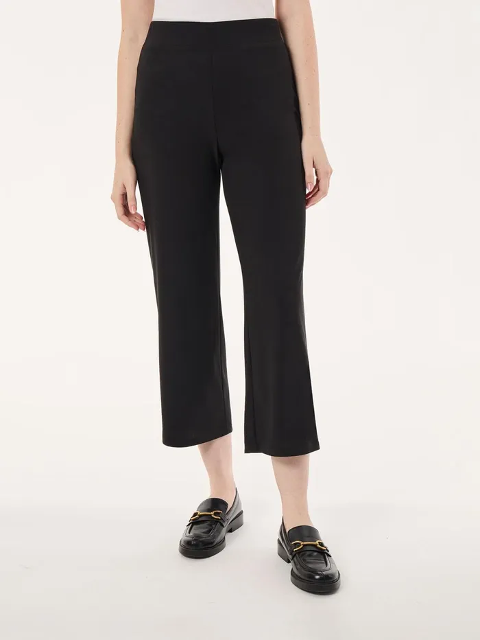 PullOn Cropped Wide Leg Pant Moss Crepe Women Jones New York Pants and Skirts