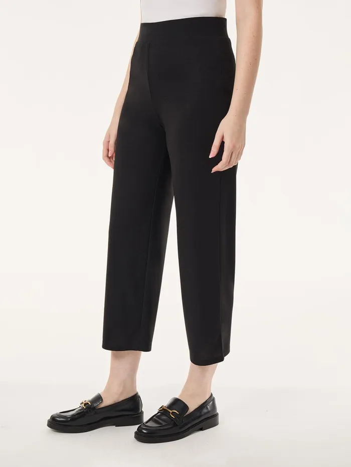 PullOn Cropped Wide Leg Pant Moss Crepe Women Jones New York Pants and Skirts PullOn Cropped Wide Leg Pant Moss Crepe Women Jones New York Pants and Skirts