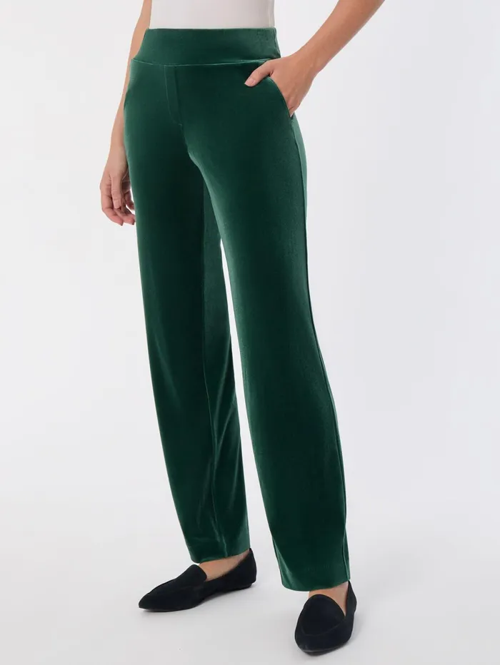 PullOn Velour Straight Leg Pants Women Jones New York Pants and Skirts PullOn Velour Straight Leg Pants Women Jones New York Pants and Skirts