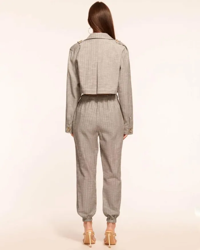Ramy Brook Bottoms Women Emerald Jogger Pant Sandstone Stripe