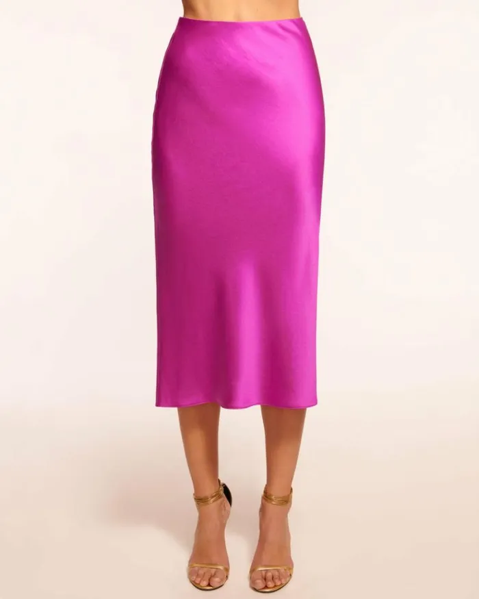 Ramy Brook Bottoms Women Magdalena Slip Skirt Wild Rose