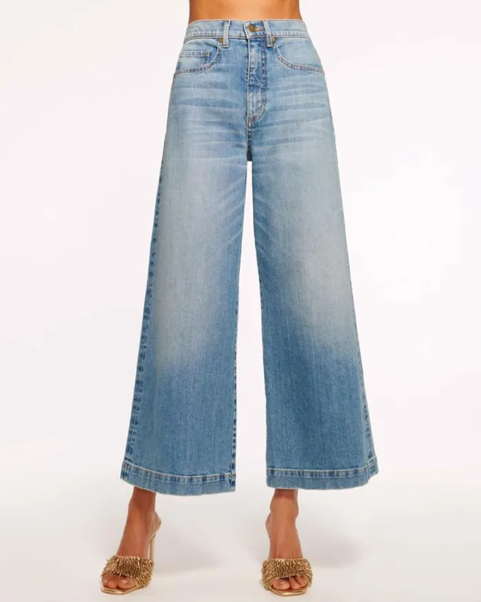 Ramy Brook Denim Women Cropped Tyra Jean Light Wash
