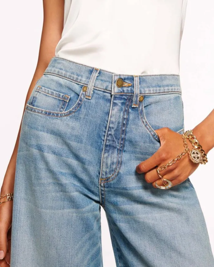 Ramy Brook Denim Women Cropped Tyra Jean Light Wash