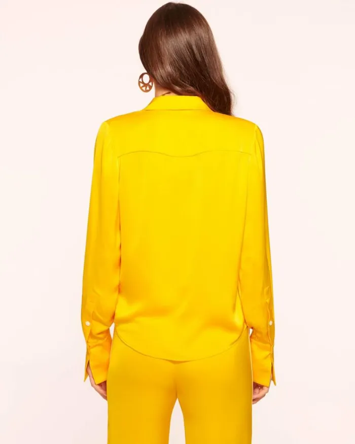 Ramy Brook Tops Women Aliza Button Down Shirt Yuzu