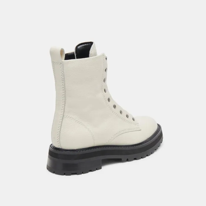 Ranier Boots Off White Leather Women Dolce Vita Boots and Booties