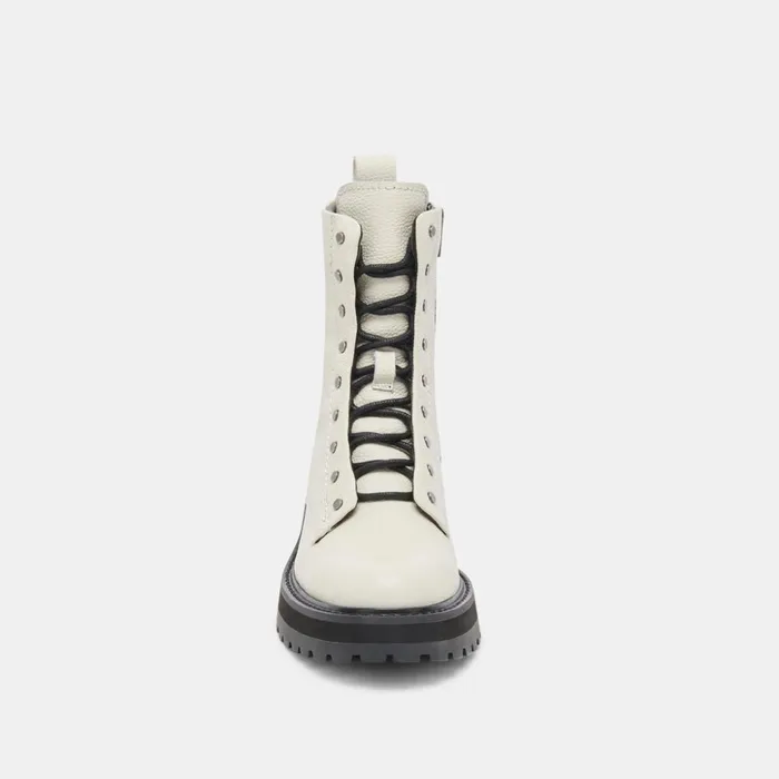 Ranier Boots Off White Leather Women Dolce Vita Boots and Booties