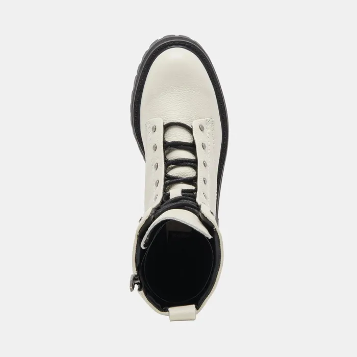 Ranier Boots Off White Leather Women Dolce Vita Boots and Booties