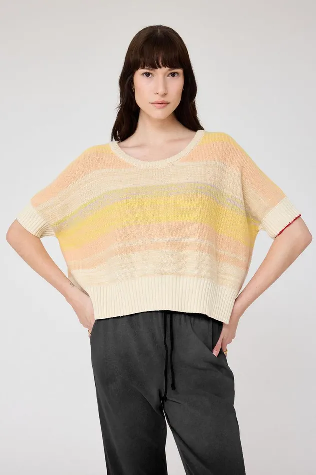 Raquel Allegra Cotton Cashmere Yellows Allesandro Sweater Women Sweaters and Knits