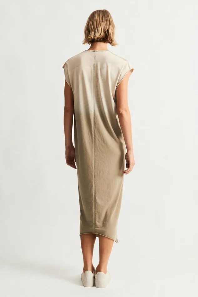 Raquel Allegra Faded Sand Cocoon Dress Women Dresses