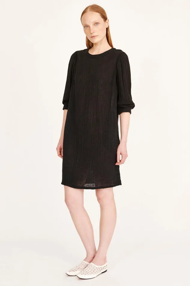 Raquel Allegra Gauze Black Hyperion Dress Women Dresses