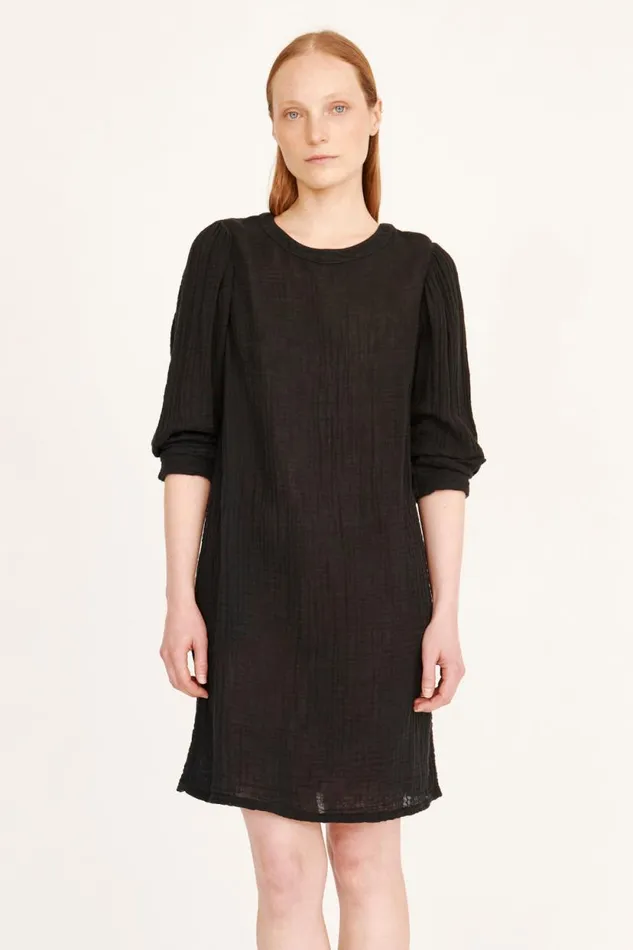 Raquel Allegra Gauze Black Hyperion Dress Women Dresses