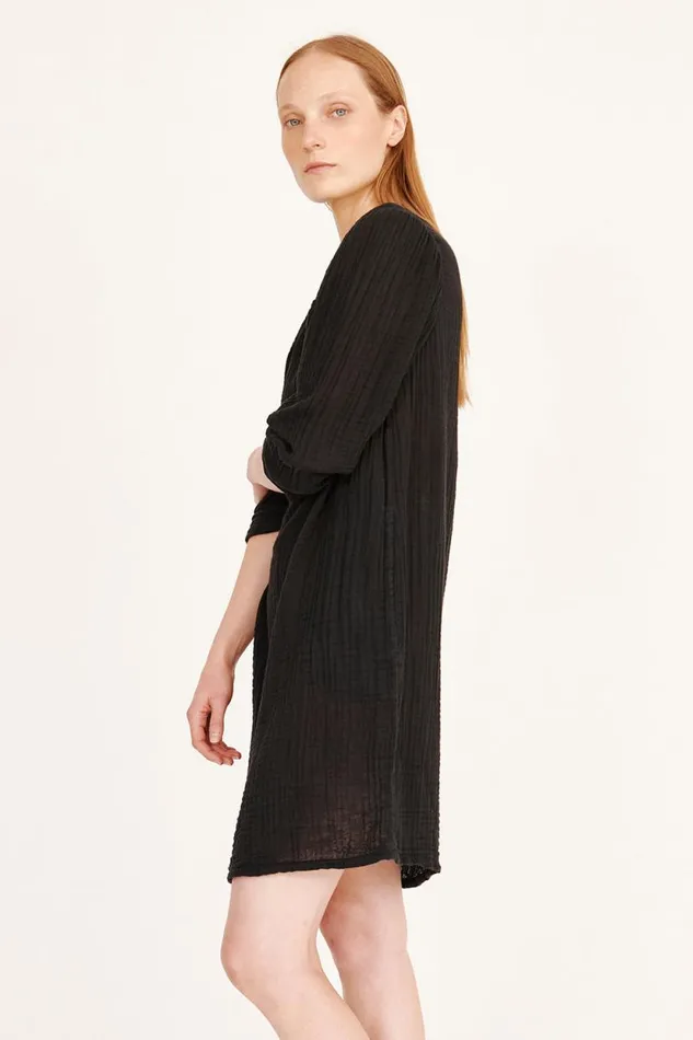 Raquel Allegra Gauze Black Hyperion Dress Women Dresses