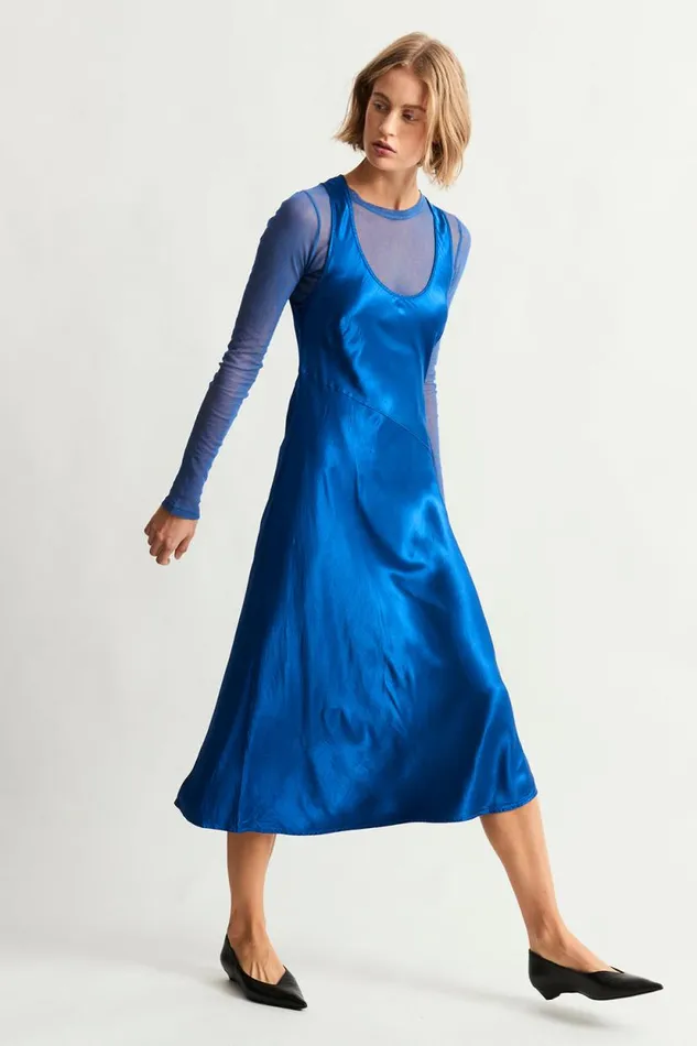 Raquel Allegra Lapis Valentina Midi Dress Women Bottoms