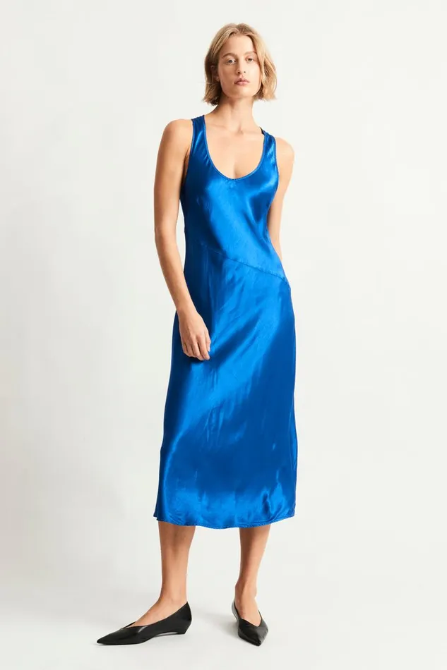 Raquel Allegra Lapis Valentina Midi Dress Women TShirts