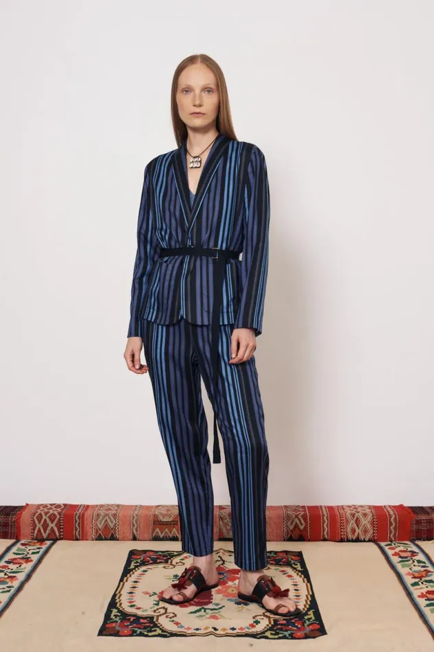 Raquel Allegra Sueded Tencel Sea Jai Jacket Women Jackets