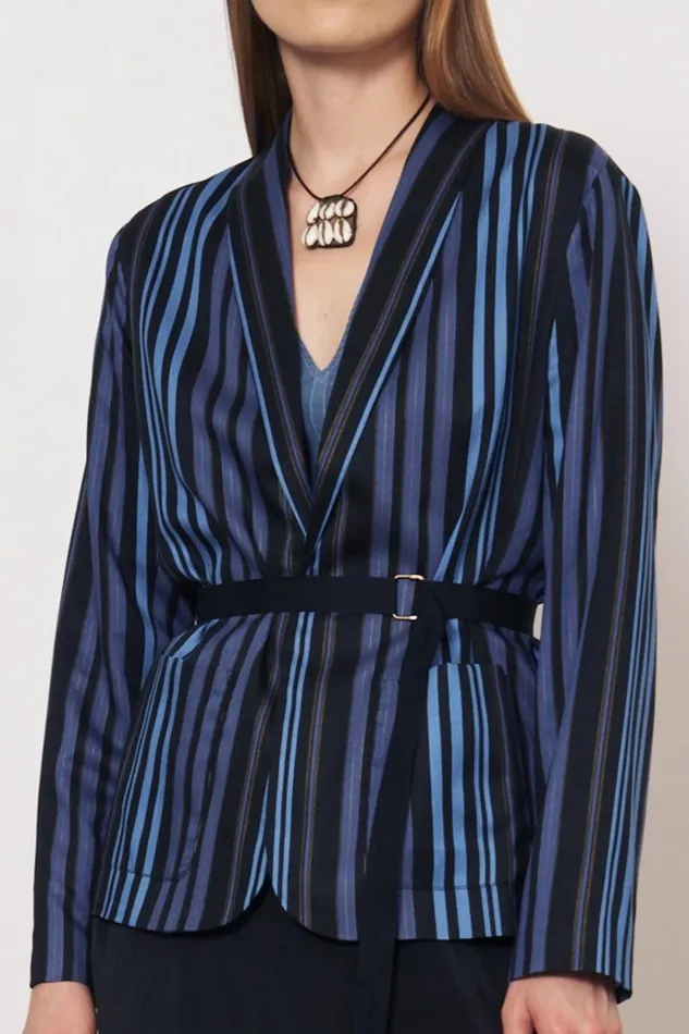 Raquel Allegra Sueded Tencel Sea Jai Jacket Women Jackets