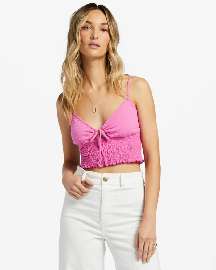 Ray Of Sun Tank Top Flirty Fuchsia Women Billabong Tops