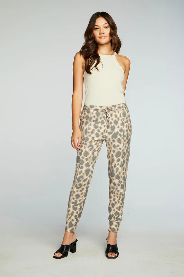 Recycled Cozy Knit Pintuck Easy Jogger Womens Bottoms Chaser Brand