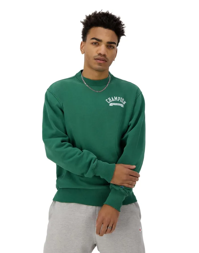 Reverse Weave Crewneck Pullover University Logo Time Capsule Athletic Dark Green MenWomen Champion Hoodies and Sweatshirts Reverse Weave Crewneck Pullover University Logo Time Capsule Athletic Dark Green MenWomen Champion Hoodies and Sweatshirts