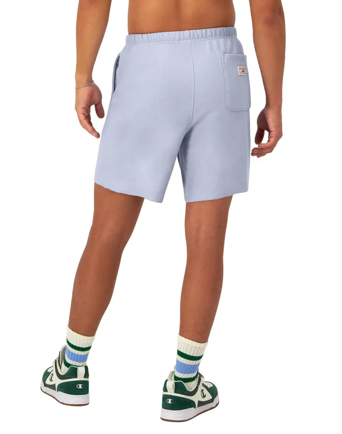 Reverse Weave CutOff Shorts Relay Superior Sports Label 7034 Washed Starlet Blue Men Champion Shorts