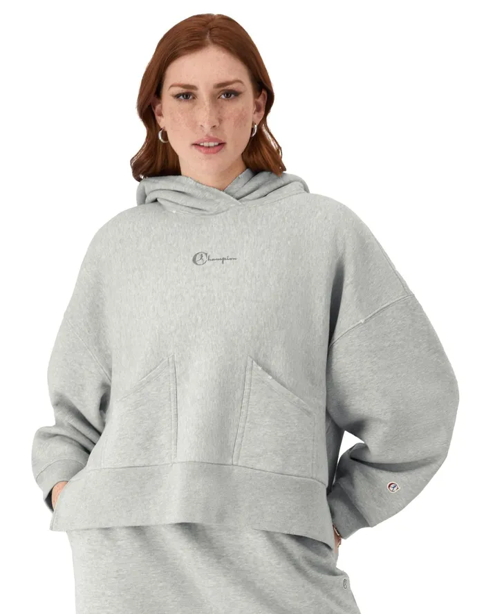 Reverse Weave Hoodie Vintage Wash Running Women Script Logo Time Capsule Oxford Grey Women Champion Hoodies and Sweatshirts Reverse Weave Hoodie Vintage Wash Running Women Script Logo Time Capsule Oxford Grey Women Champion Hoodies and Sweatshirts