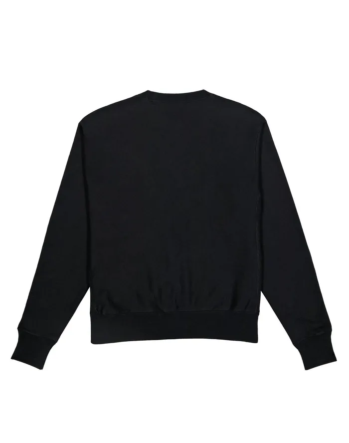 Reverse Weave Oversized Crewneck Sweatshirt Milan Black Women Champion Hoodies and Sweatshirts
