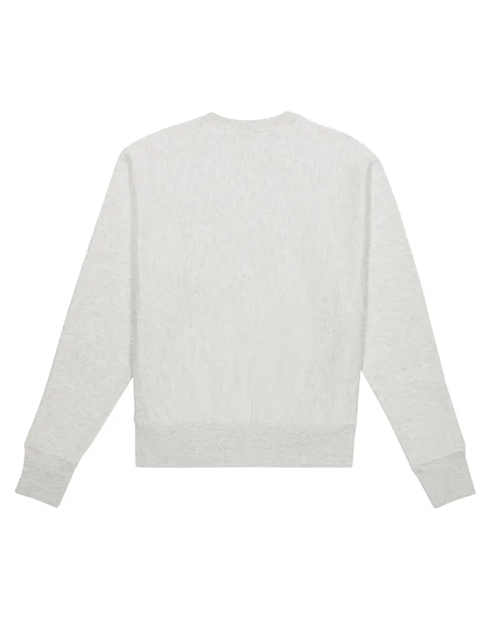 Reverse Weave Oversized Crewneck Sweatshirt Milan Silver Grey Women Champion Hoodies and Sweatshirts