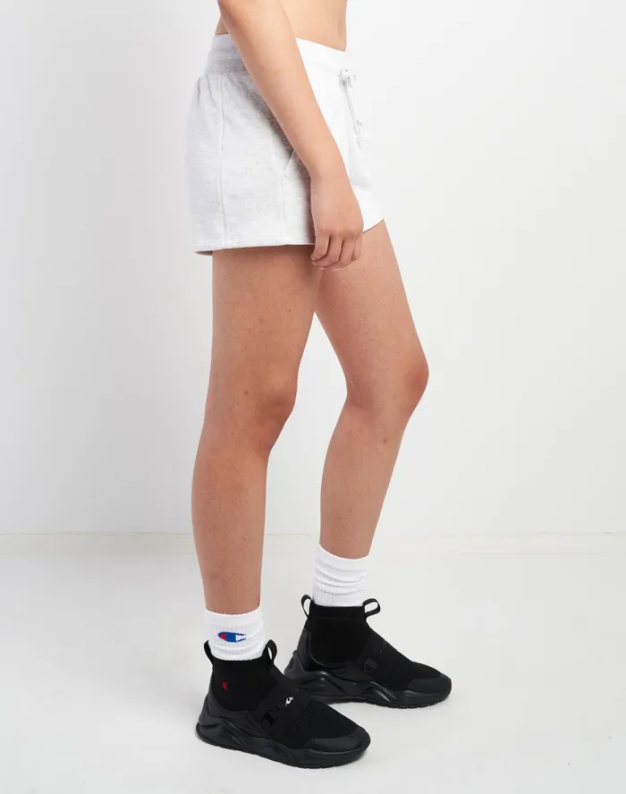 Reverse Weave Shorts C Logo 3034 Silver Grey Women Champion Shorts