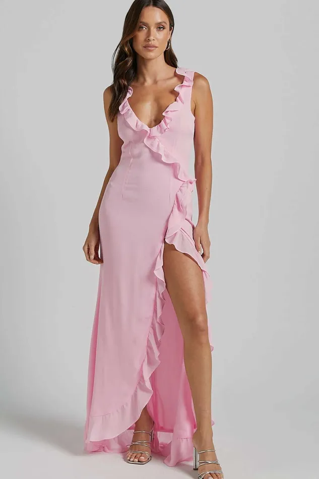 Runaway The Label 8211 Suzannah Midi Dress In Musk Women Showpo Dresses