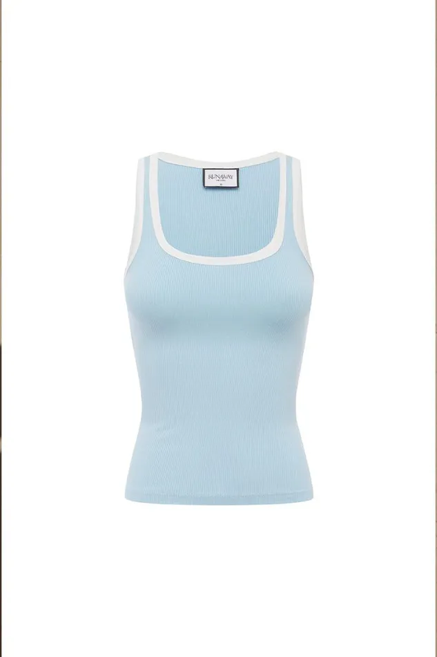 Runaway The Label Basic ANGELO TANK Ice Blue 8211 Women