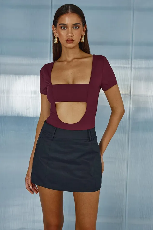 Runaway The Label Basic ELLIOT TOP Merlot 8211 Women