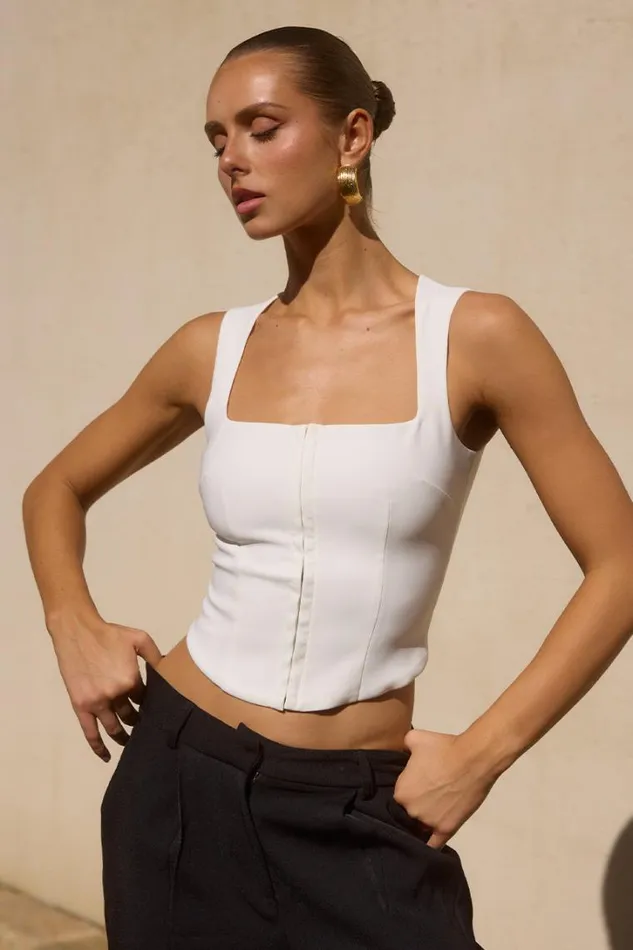 Runaway The Label Basic FLYN TOP White 8211 Women