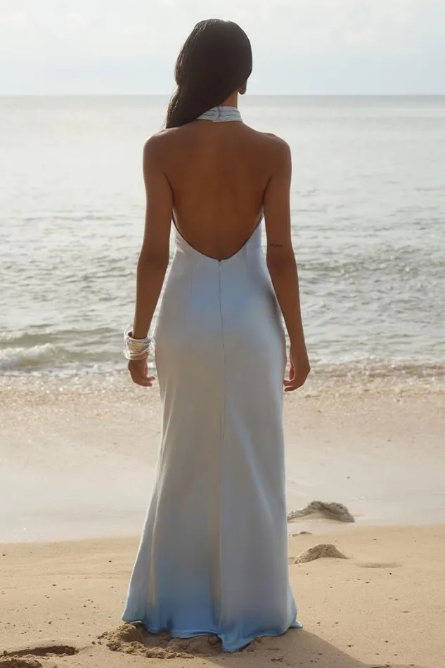 Runaway The Label Bridesmaids Dresses BRIGITTE MAXI DRESS Ice Blue 8211 Women