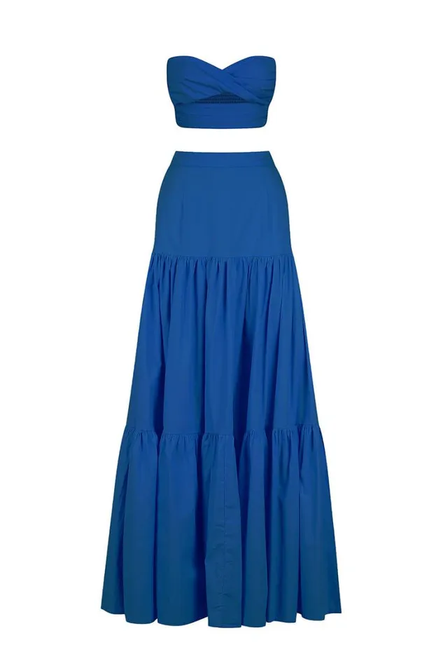 Runaway The Label Crops Ayla Top Sapphire 8211 Women Runaway The Label Crops Ayla Top Sapphire 8211 Women