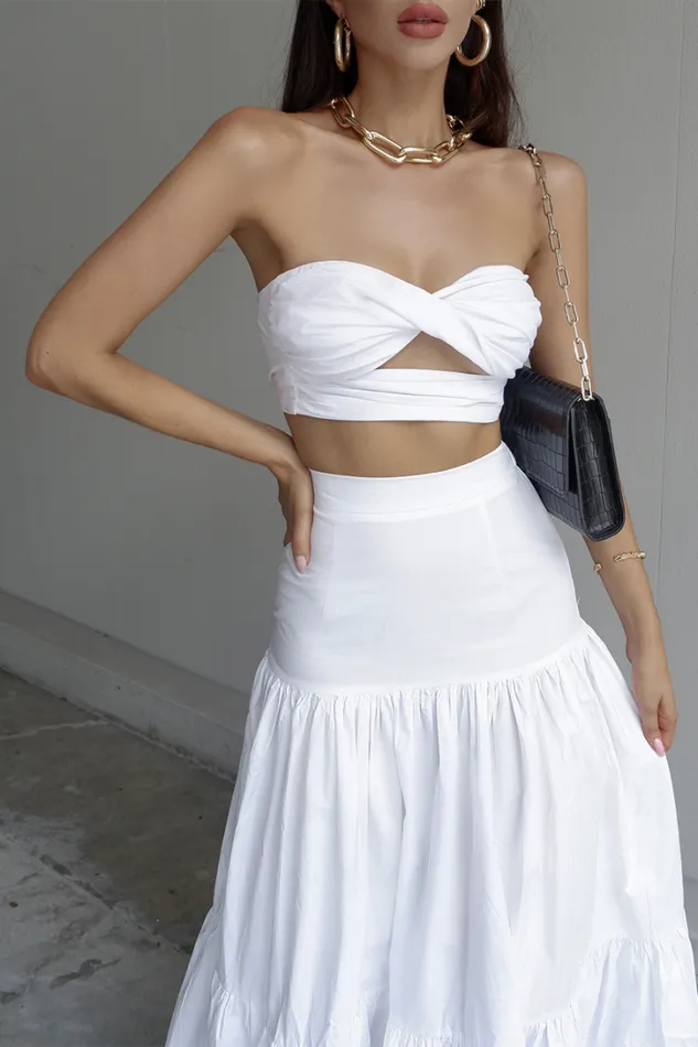 Runaway The Label Crops Ayla Top White 8211 Women Runaway The Label Crops Ayla Top White 8211 Women