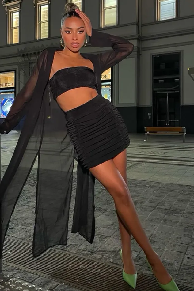 Runaway The Label Crops Seymour Bandeau Black 8211 Women Runaway The Label Crops Seymour Bandeau Black 8211 Women