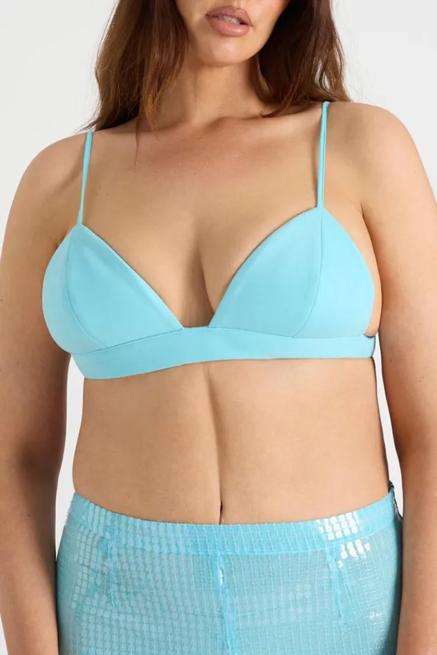Runaway The Label Crops THE BRA TOP Aqua 8211 Women Runaway The Label Crops THE BRA TOP Aqua 8211 Women