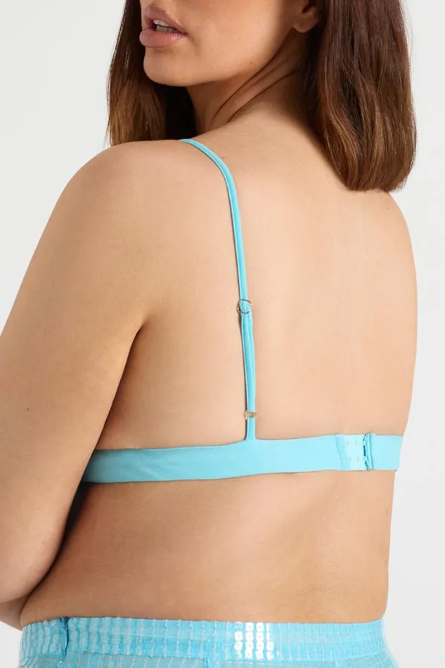 Runaway The Label Crops THE BRA TOP Aqua 8211 Women Runaway The Label Crops THE BRA TOP Aqua 8211 Women