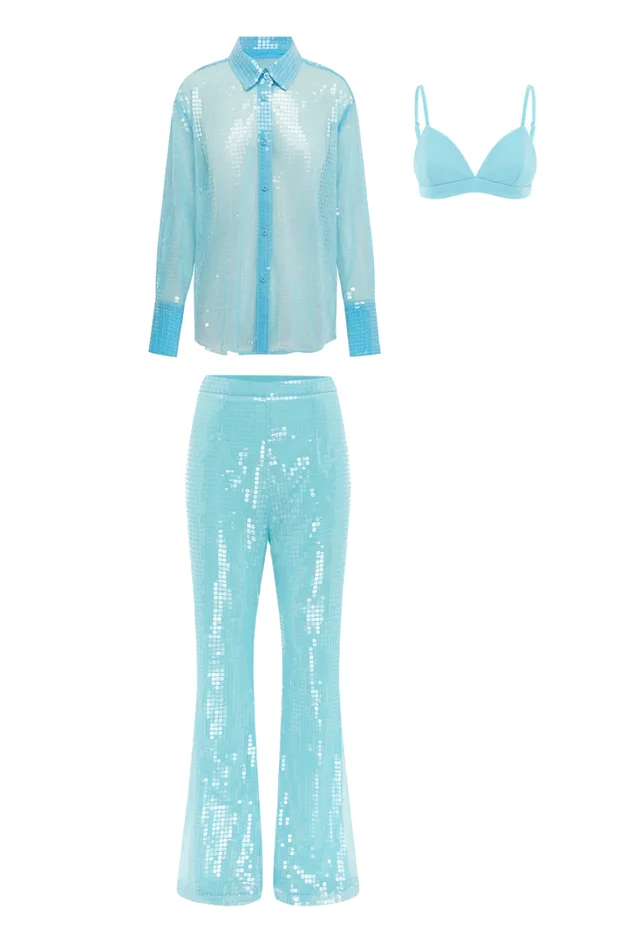 Runaway The Label Crops THE BRA TOP Aqua 8211 Women Runaway The Label Crops THE BRA TOP Aqua 8211 Women