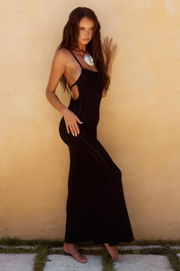 Runaway The Label Maxi Dresses ALBIE MAXI DRESS Black 8211 Women