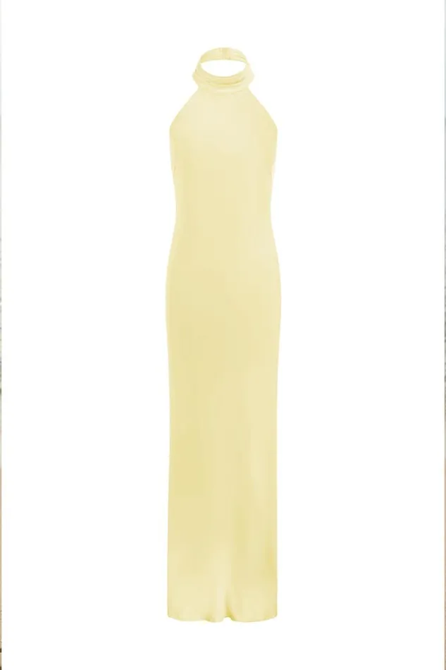 Runaway The Label Maxi Dresses BRIGITTE MAXI DRESS Lemon 8211 Women