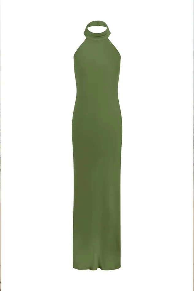 Runaway The Label Maxi Dresses BRIGITTE MAXI DRESS Olive 8211 Women