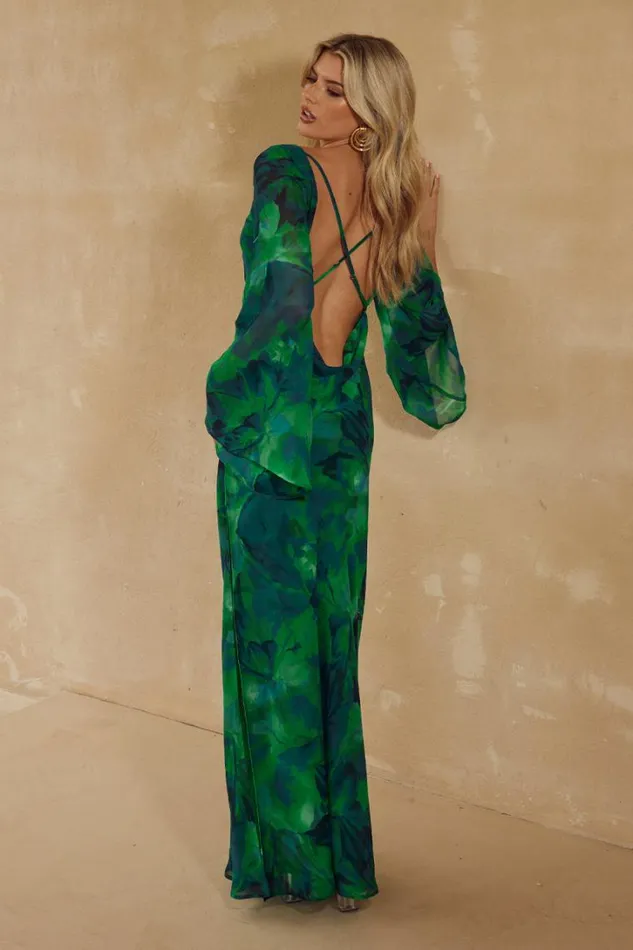 Runaway The Label Maxi Dresses KIMBER MAXI DRESS Calista Green 8211 Women