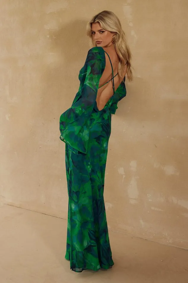 Runaway The Label Maxi Dresses KIMBER MAXI DRESS Calista Green 8211 Women