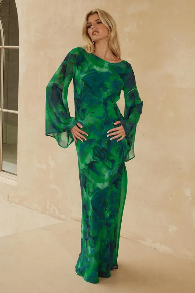 Runaway The Label Maxi Dresses KIMBER MAXI DRESS Calista Green 8211 Women